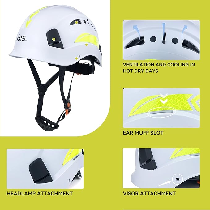 Hard Hat Safety Helmet Construction Industrial Head Protection ANSI Z89.1 CE EN397-StrideForce Fitness