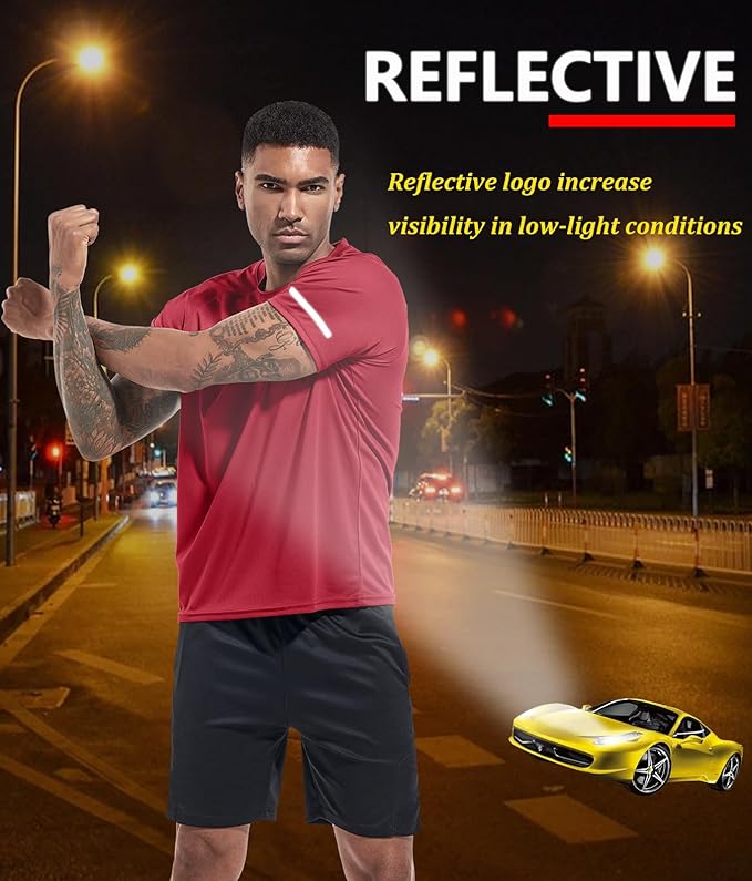 Boyzn 1, 3, 5 or 7 Pack Men's Workout Running Shirts, Dry Fit Moisture Wicking T-Shirt, Gym Athletic Short Sleeve Tee Shirts-StrideForce Fitness