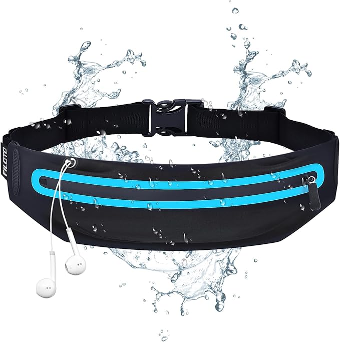 Running Belt Fanny Pack, Running Waist Pack for Women & Men USA Patented Hands-Free Reflective Runner Pouch Belt Fitness Workout Bag No-Bounce Adjustable Sport Travel Fanny Pack Cell-StrideForce Fitness