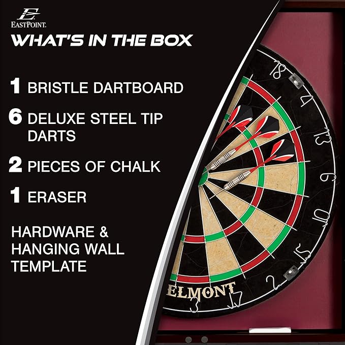 EastPoint Sports Bristle Dartboard and Cabinet Sets- Features Easy Assembly - Complete with All Accessories-StrideForce Fitness