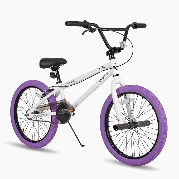 JOYSTAR Brockway Freestyle Kids BMX Bikes 20" 24" Kids Bicycles for 6-14 Years Old Boys Girls and Beginner-Level Riders 2 Pegs Multiple Colors-StrideForce Fitness