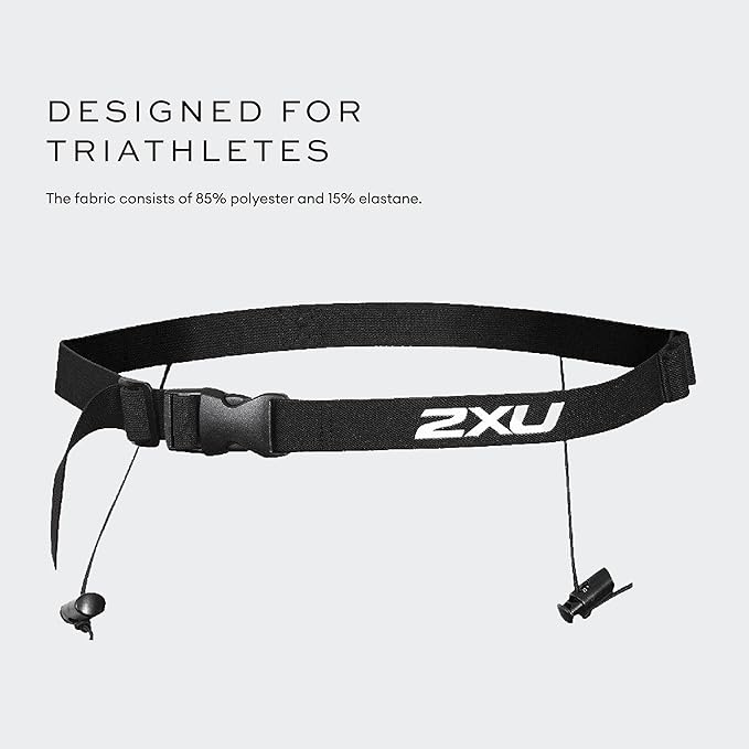 2XU Unisex Race Belt with Loops-StrideForce Fitness
