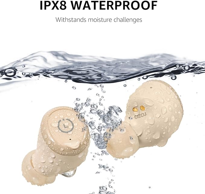 TOZO T10 Wireless Earbuds Bluetooth 5.3 Headphones, App Customize EQ, Ergonomic Design, 55H Playtime, Wireless Charging Case, IPX8 Waterproof Sound in-Ear Headset, 2025 New Version-StrideForce Fitness