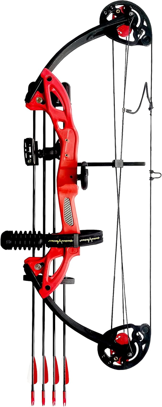 Compound Bow Archery for Youth and Beginner, Right Handed,19”-28” Draw Length,15-29 Lbs Draw Weight, 260 fps-StrideForce Fitness