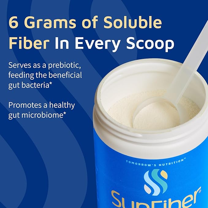 Tomorrow's Nutrition, Sunfiber, Prebiotic Fiber Supplement for Digestive Health, Low FODMAP, Gluten-Free, Unflavored, 30 Servings-StrideForce Fitness