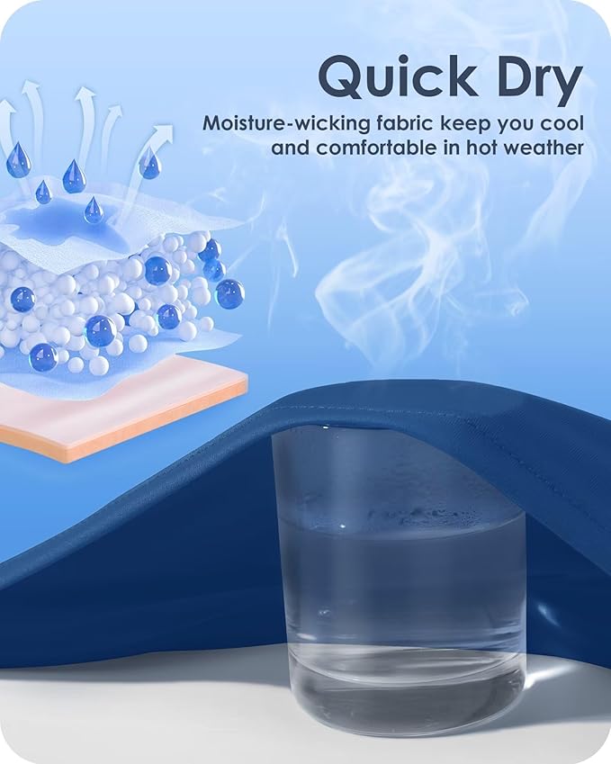 Boladeci Men's Swim Shirt Short Sleeve UPF 50+ Sun Protection SPF UV Moisture Wicking Lightweight Quick Dry Rash Guard-StrideForce Fitness