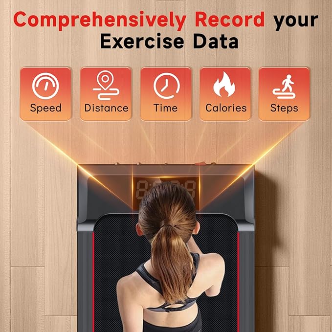 Walking Pad Treadmill with Incline and Handle Bar, 7.5MPH Under Desk Treadmill for Home Office, 360 Lbs Capacity Portable Treadmills with Remote Control, Led Display-StrideForce Fitness