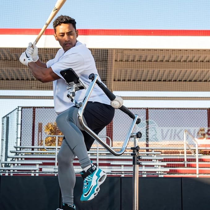 Baseball and Softball Batting Swing Trainer, Attack Tee Helps Master Your Own Perfect Swing Path with AI App Swing Trainer, Perfect for Softball or Baseball Batting-StrideForce Fitness