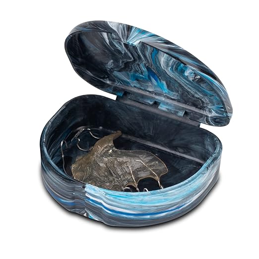 Designer Marbled Retainer Cases, Assorted Colors, 24 Pack