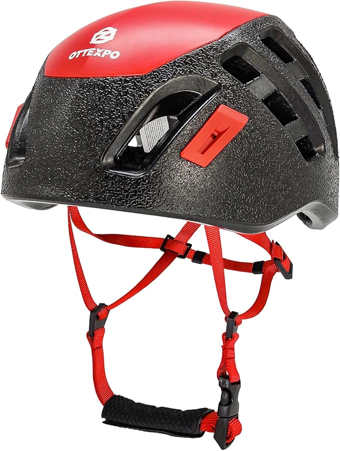 Rock Climbing Helmet for Adult, Lightweight Adjustable Helmet for Rock Tree Climbing Work at Height-StrideForce Fitness