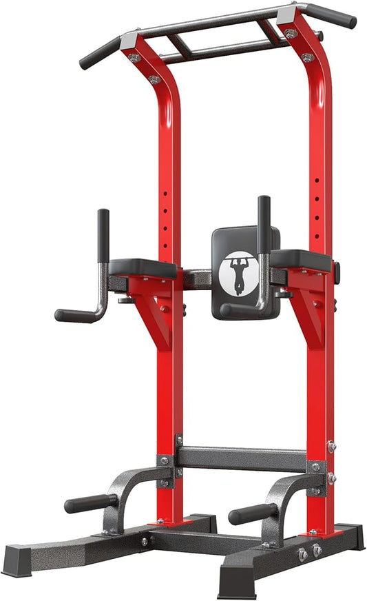 SogesHome Adjustable Pull Up Bar & Dip Station, Heavy Duty 500LB Capacity Multifunctional Home Gym Fitness Equipment for Strength Training, Push Up Stand for Arm, Back, Core & Full Body Workout-StrideForce Fitness