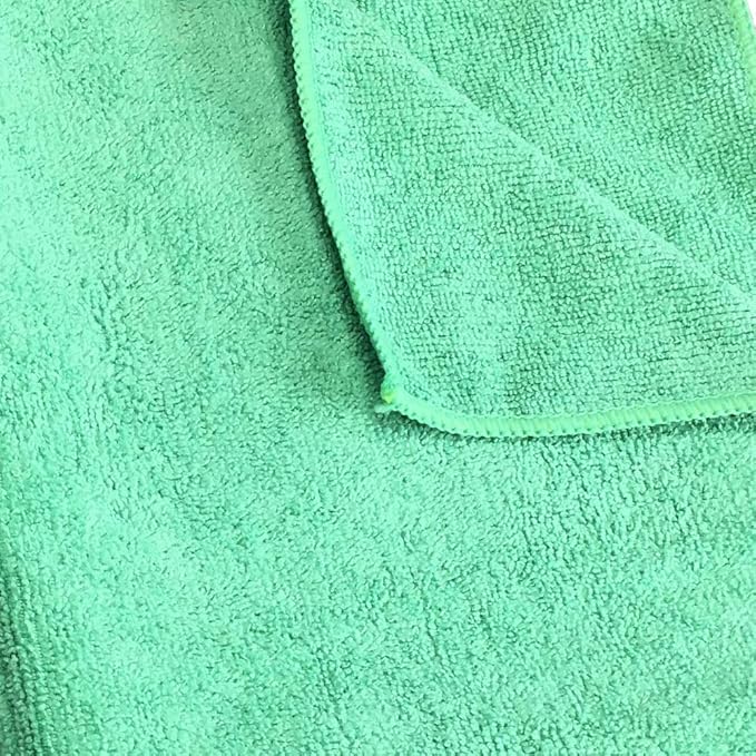 Arkwright Microfiber Gym Towel - Bulk Case of 180 - Super Soft, Quick Dry Workout Sweat Towels, 300 GSM Lightweight & Absorbent for Sports, Working Out, Yoga, and Spa, 16 x 27 in, Green-StrideForce Fitness