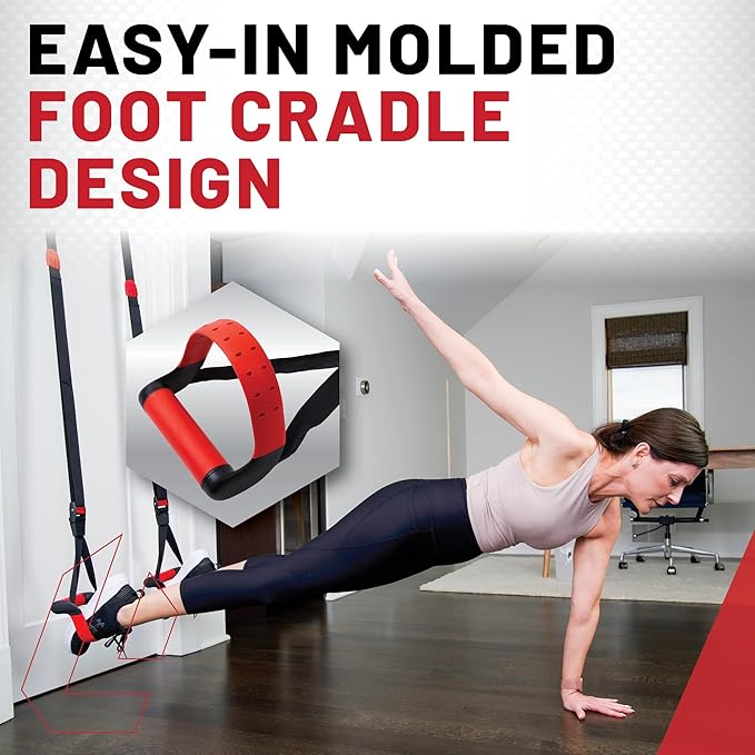 Lifeline Jungle Gym XT Body Weight Suspension Trainer System – Patented Split Anchor, Full-Body Workout, Lightweight Home Suspension Training Kit for Home Gym, Workout Equipment-StrideForce Fitness