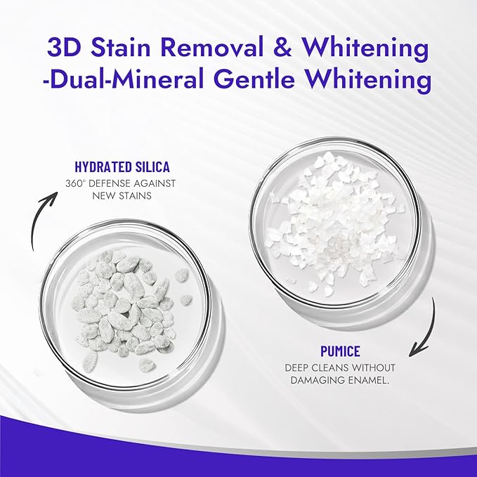 Stain-Targeting Teeth Whitening Toothpaste,Natural Deep Remover Stain, Plaque&Bad Breath,3D White with Charcoal,Fluoride Free,Non Toxic,for Adults, Kids and Sensitive Teeth.3.57oz.