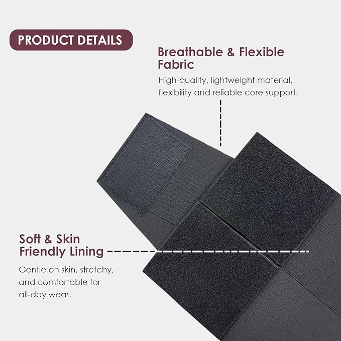 Waist Trainer for Women Waist Cincher Trimmer Ab Belt Tummy Control Body Shaper with Triple Wrap-StrideForce Fitness