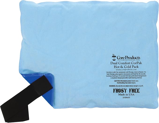 Core Products Dual Comfort CorPak - Reusable hot/Cold Pack for Knee, Back, Shoulder, or Ankle Pain; Use hot or Cold; Made in USA - Size: 10" x 13"-StrideForce Fitness