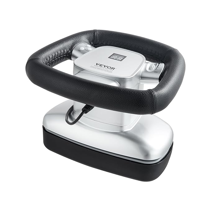 VEVOR Chiropractic Massager with Heat and Adjustable Vibration, Professional Orbital Handheld Therapeutic Body Massage Tool for Back, Neck, Shoulder Muscle Pain Relief