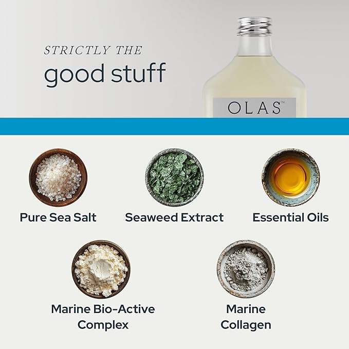 Olas Alcohol Free Mouthwash & Oral Rinse - Marine Bio-Active Mouth Rinse With Essential Oils & Antioxidants for a Healthy Oral Microbiome - Fluoride Free Natural Mouthwash (500 ml)