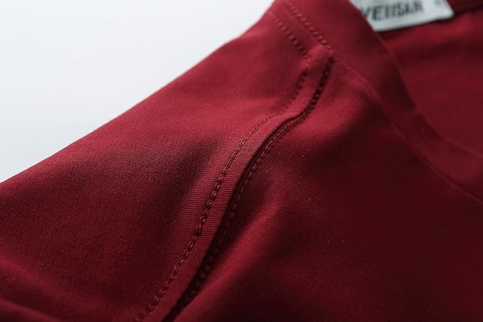 VEIISAR Premium V Neck T Shirts for Men - Modern Fitted Tees Vneck Undershirts-StrideForce Fitness