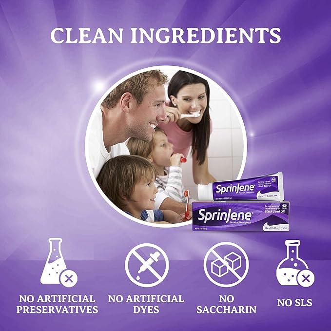 SprinJene Original Health Boost Toothpaste | Cavity Protection Fluoride Toothpaste for Healthy Teeth | 2 Pack