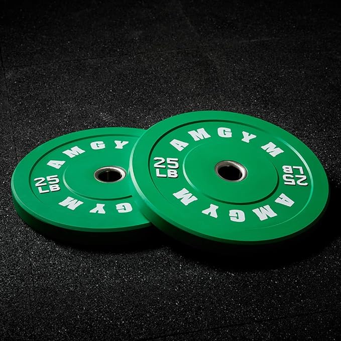 2 Inch Bumper Plates，10-500lbs，Barbell Rubber Olympic Weight Plates Set for Home Gym, Strength Training & Weight Lifting, Multiple Options Colors-StrideForce Fitness