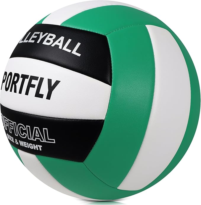 Official Size 5 Volleyball, Soft Indoor Outdoor Volleyball for Game Gym Training Beach Play, 2 Pcs Per Pack with Pump Kit-StrideForce Fitness