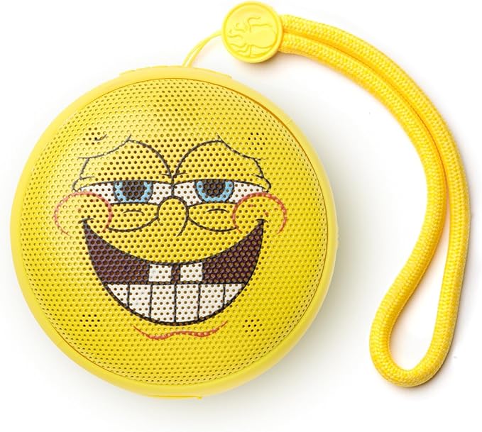 Speaqua Cruiser Spongebob Grin, Waterproof Bluetooth Speaker, Small Portable Speaker, Beach Accessory, Portable Outdoor-StrideForce Fitness