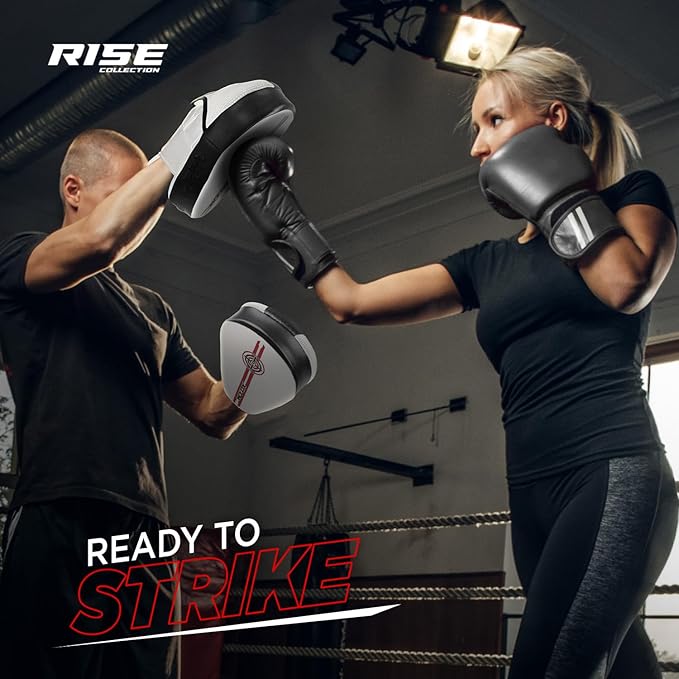 WYOX Curved Boxing Punch Mitts – Boxing Pads Training Set, Punching Mitts for Adults, Kickboxing Pads, Muay Thai Pads, Karate Pads, MMA Training Equipment, Martial Arts Focus Pads-StrideForce Fitness