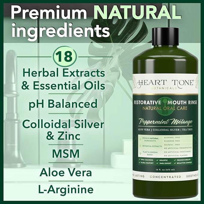 Holistic Oral Care Bundle – Living Crystal Hydroxyapatite Toothpaste + Nano Silver Mouthwash | Natural Mineral-Based Oral Care | Alcohol-Free & Mint Fresh