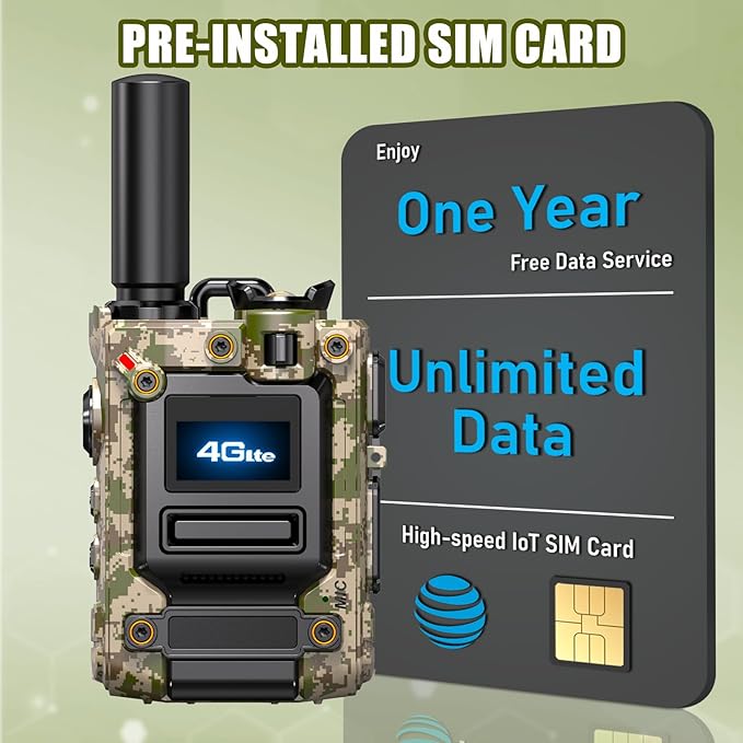 2Pcs 4G Camo Walkie Talkie for Adults,Long Range 4G 1000 Mile Rechargeable Two-Way Radios 3-Day Battery Runtime Ideal for Hiking,Camping,Work,and Emergency Use Portable Two-Way Outdoor Radio(SIM Card)-StrideForce Fitness