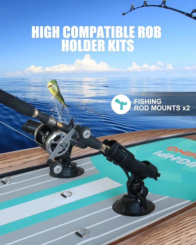 Highpi Inflatable Stand Up Paddle Board for Youth and Adults – Wide Sup with Premium Accessories, Blow Up Paddleboard for Surfing, Fishing, Yoga & More-StrideForce Fitness