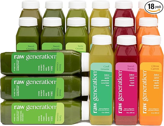 Raw Generation 3-Day Skinny Cleanse - Weight Management & Detox Juice Cleanse/Healthiest Way to Cleanse Your System/Jumpstart a Healthier Diet-StrideForce Fitness