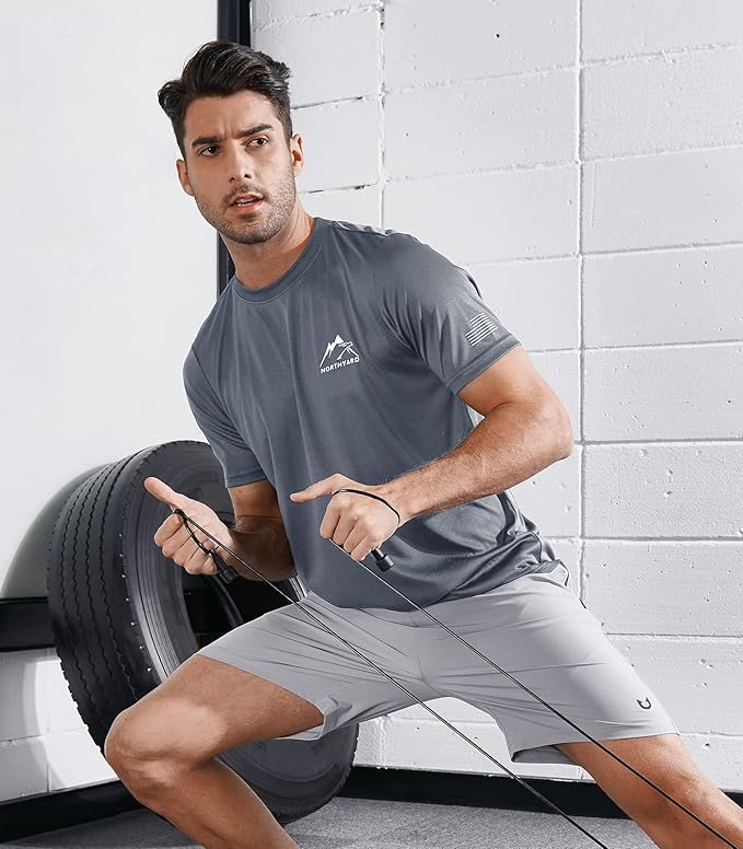 NORTHYARD Men's UPF 50+ Sun Protection Shirts Swim SPF UV Quick Dry Short Sleeve T-Shirts for Athletic Fishing Rash Guard-StrideForce Fitness