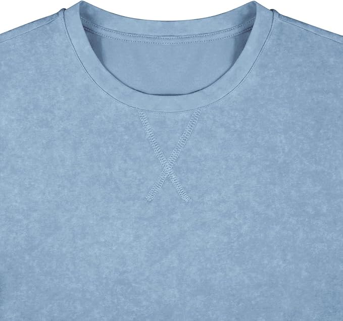 LOGEEYAR Men's Athletic Washed T-Shirts Basic Crew Neck Tees Tops Causal Distressed Cotton T Shirts for Men-StrideForce Fitness