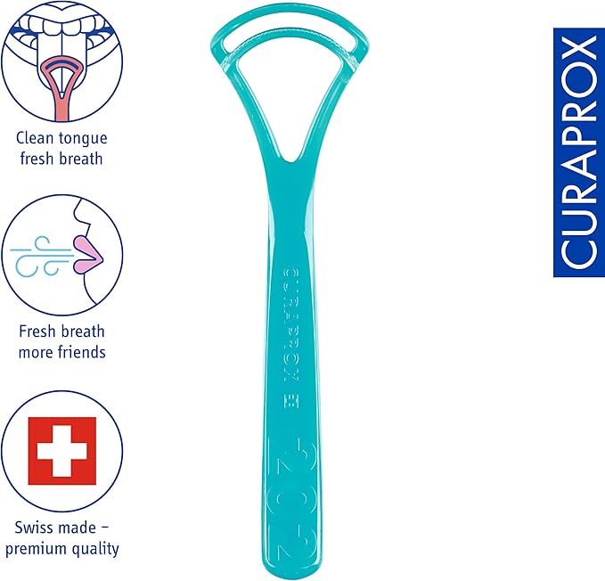 Curaprox CTC 202 Tongue Scraper, with 2 Edges