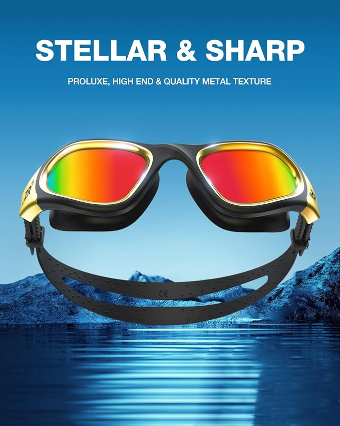ZIONOR Swim Goggles, G1 MAX Polarized Anti-Fog Swimming Goggles for Men Women-StrideForce Fitness
