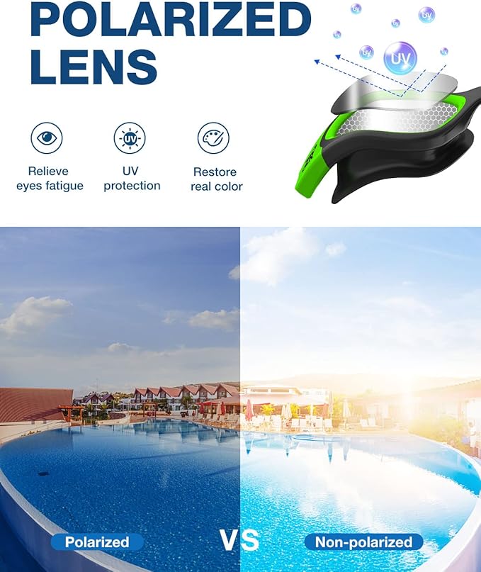 ZIONOR G1 Polarized Swimming Goggles for Unisex Adult Women Anti Fog 100% Anti UV Diving Goggles-StrideForce Fitness