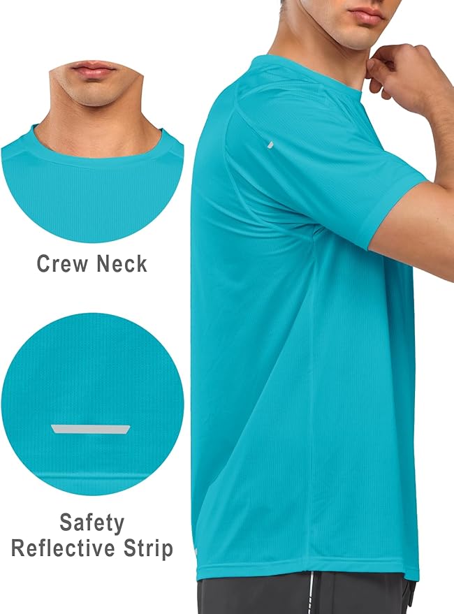 NORTHYARD Men's Athletic Running T-Shirts Quick Dry Workout Shirts Short-Sleeve Sports Gym Tee Tops Performance Activewear-StrideForce Fitness