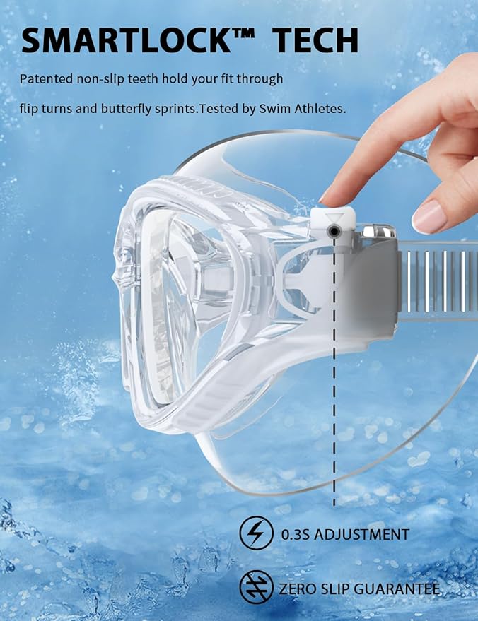 180°Panoramic Swim Goggles Adult, Ultra-Comfort Liquid Silicone Anti-Fog/UV Pool & Outdoor Women Men Youth-StrideForce Fitness