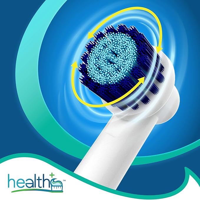 Compatible with Oral-B Electric Toothbrush Sensitive Replacement Head Generic - 8-Pack | Gentle-Action Tooth Brush Heads with Dupont Bristles | Sensitive Gums & Teeth & Gentle Whitening Action | Braun