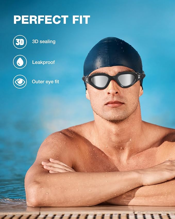 ZIONOR Swim Goggles, G1 SE Swimming Goggles Anti-fog for Adult Men Women-StrideForce Fitness