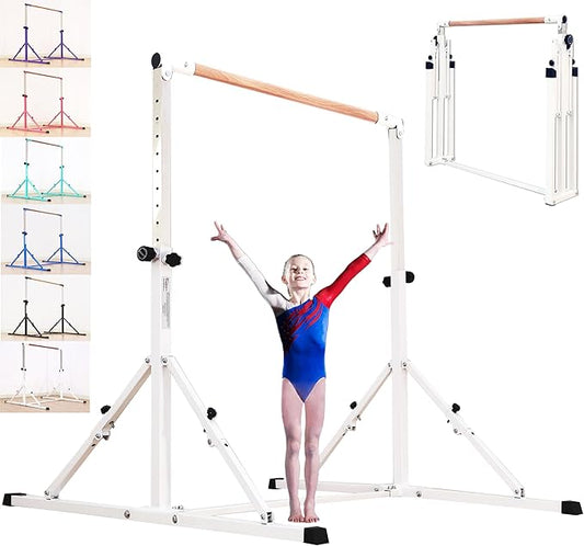 4FT/5FT Gymnastic Bar Set Gymnastics Horizontal Bar Gymnastics Kip Bar for Kids Home Use-StrideForce Fitness