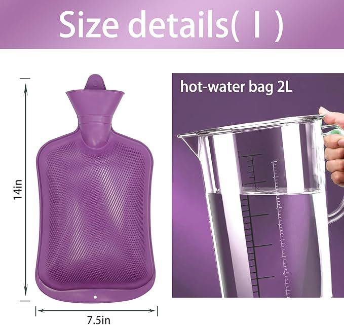 Coffee Enema Bag Kit, Douche Bag Combination Kit for Men and Women 5ft PVC Hose, 2L Capacity Water Colon Detox Cleanse Kit-StrideForce Fitness