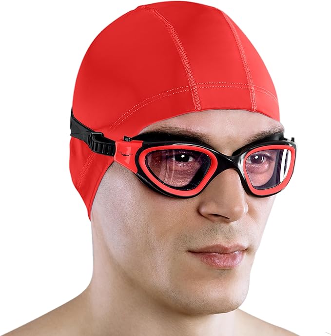 AqtivAqua Swimming Goggles, DX Wide View Swim Goggles for Adult Men Women, Anti Fog No Leaking-StrideForce Fitness