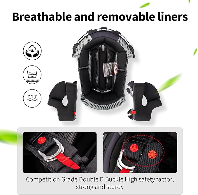 VCOROS H637 Adult Motocross Helmets ATV Dirtbike BMX MX Offroad Adventure UTV Helmets DOT Approved-StrideForce Fitness