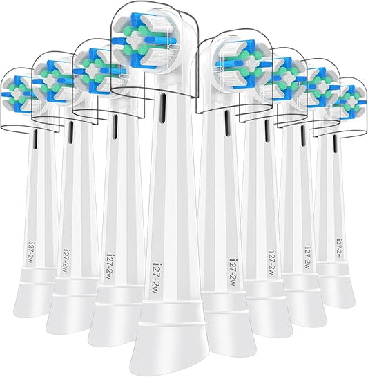 iO Replacement Heads Compatible with Oral B iO 3 4 5 6 7 8 9 10 Series Electric Toothbrush,IO Toothbrush Heads Compatible with Oral B iO,Medium-Hard bristles Care for Your Teeth,White