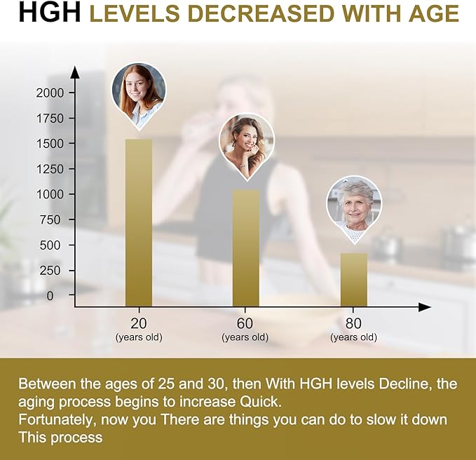 Ageless UltraMAX Gold - HGH Anti-Aging Supplement for Women & Men - Rejuvenates Skin, Restores Youthful Appearance, Boosts Energy & Sleep, Effervescent Powder - Valencia Orange Flavor - 22 Packets-StrideForce Fitness