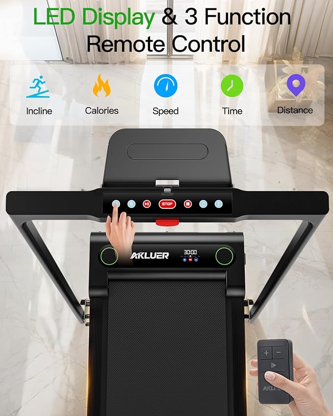 Walking Pad Treadmill, 330lbs Capacity, Compact Walking Pad, 2.5HP Desk Treadmills, 45dB Silent Operation, Foldable Treadmill with Remote Control, for Home Office-StrideForce Fitness