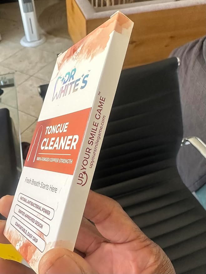 Dr. White’s Copper Tongue Cleaner – Dentist-Formulated Dual-Grip Design for Fresh Breath & Everyday Oral Detox – 100% Forged Copper, For Adults & Kids, Rust-Resistant, Built to Last (2-Pack)