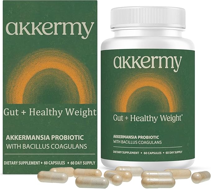 Akkermansia Probiotic for Appetite & Craving Control | Increases GLP-1 & Boosts Healthy Weight | 60 Day Supply | Made in USA | Bacillus Coagulans, B2, D3 & Chromium | SIBO Friendly, Vegan, Gluten Free-StrideForce Fitness